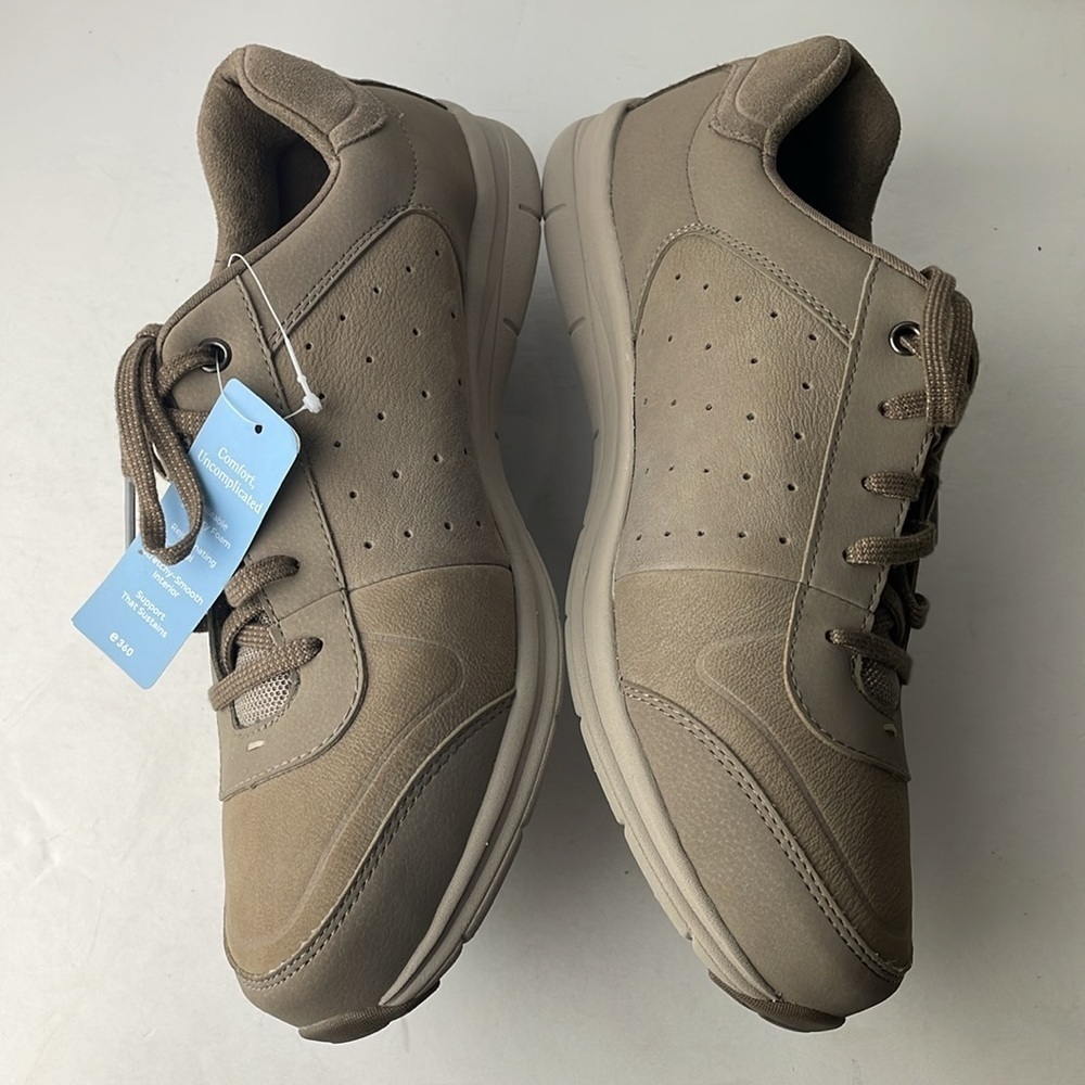 NEW Easy Spirit e360 Skippers Taupe Sneakers 10 - Picture 5 of 9